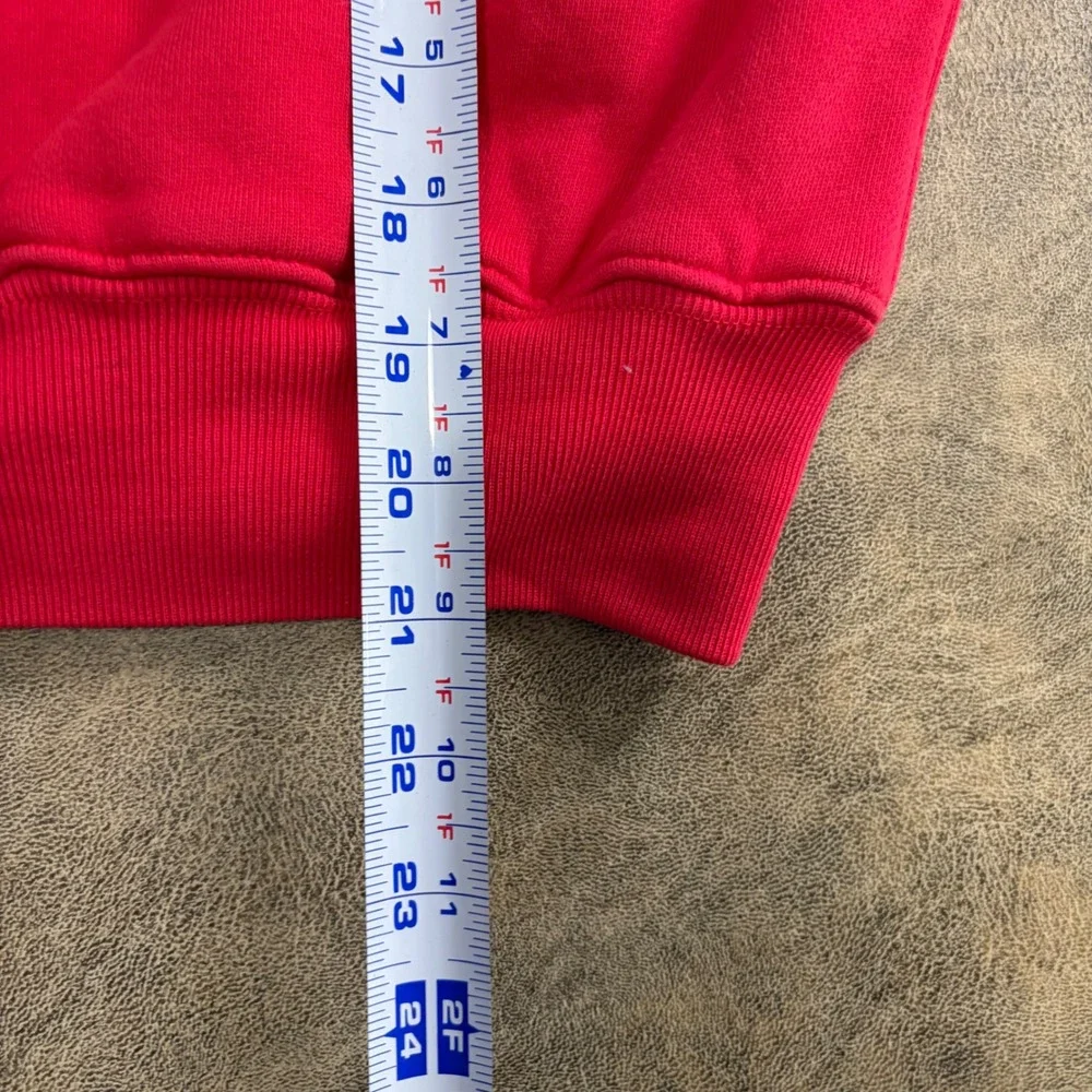 Yeezy Gap Double Layer Hoodie Kids Size L (10-11) Red FA21 701378-00 Youth